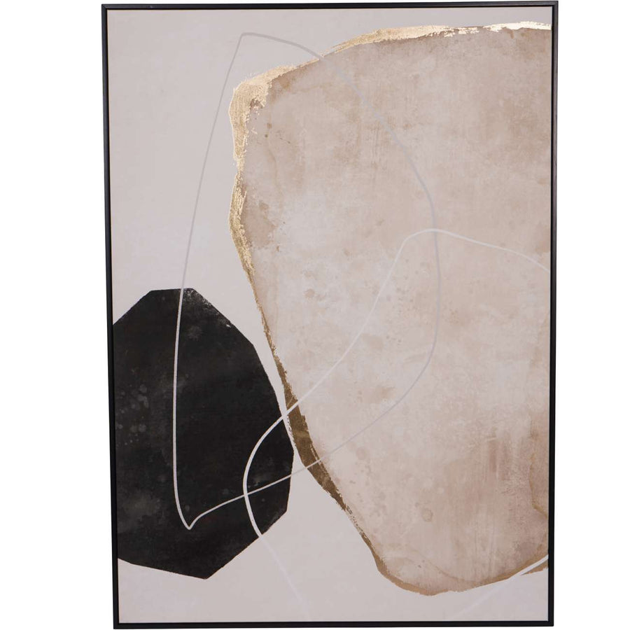 Libra Framed Abstract Canvas Wall Art 80x120cm