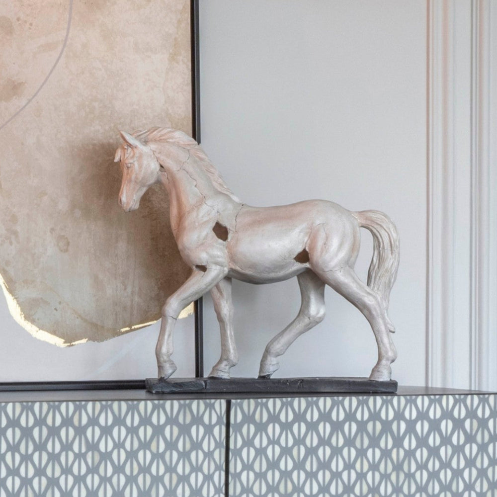 Libra Horse Aged Sculpture