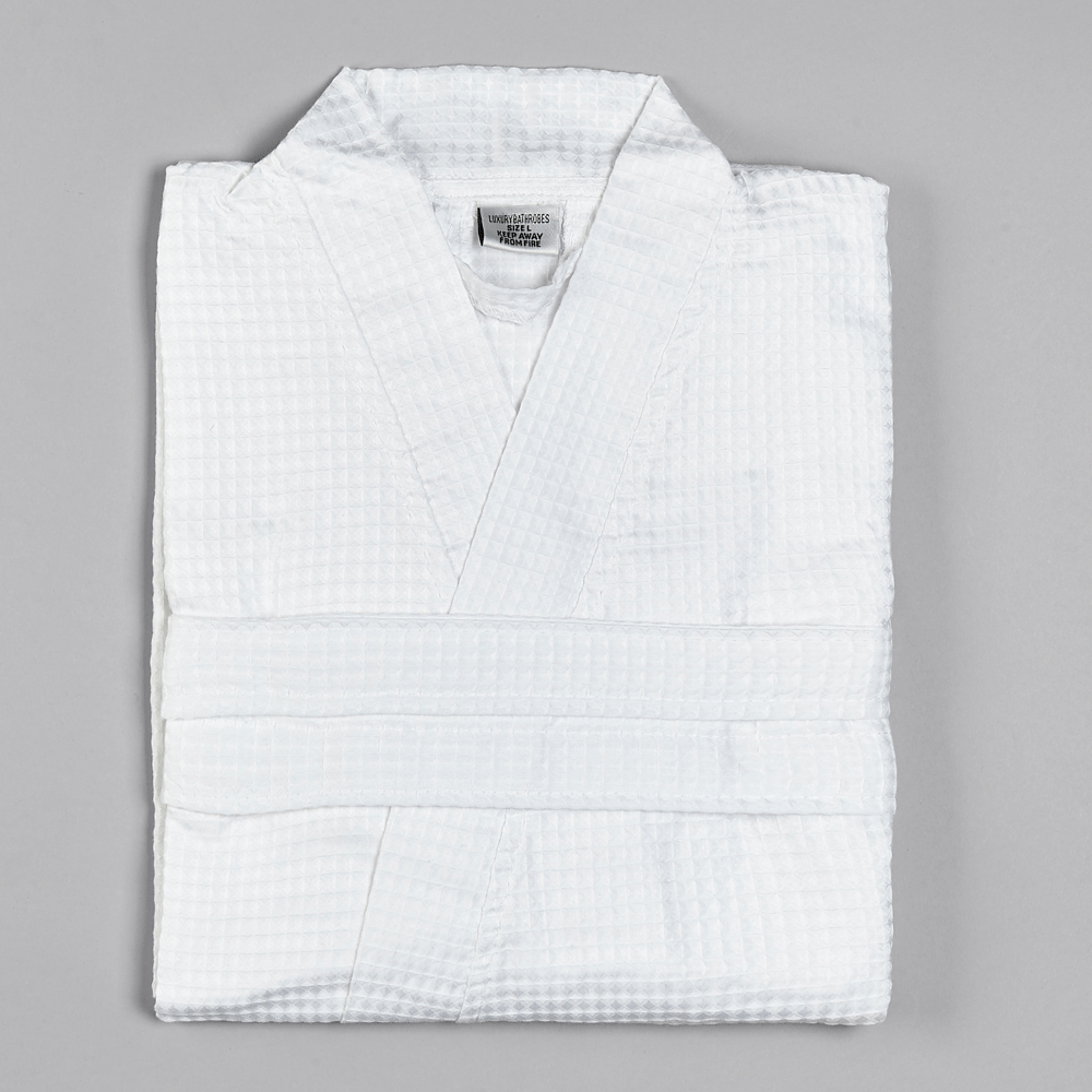 Gailarde Bath Robe Waffle - White