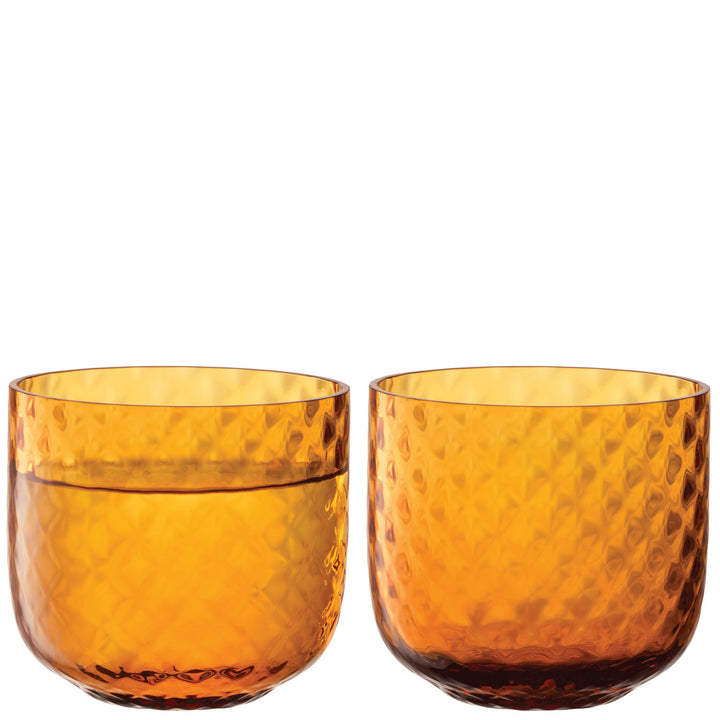 LSA Dapple Tumbler 300ml Sun Amber x 6