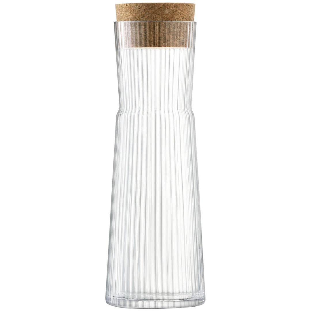 LSA Gio Line Carafe & Cork Stopper 1.35L Clear