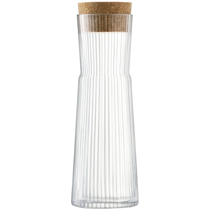 LSA Gio Line Carafe & Cork Stopper 1.35L Clear