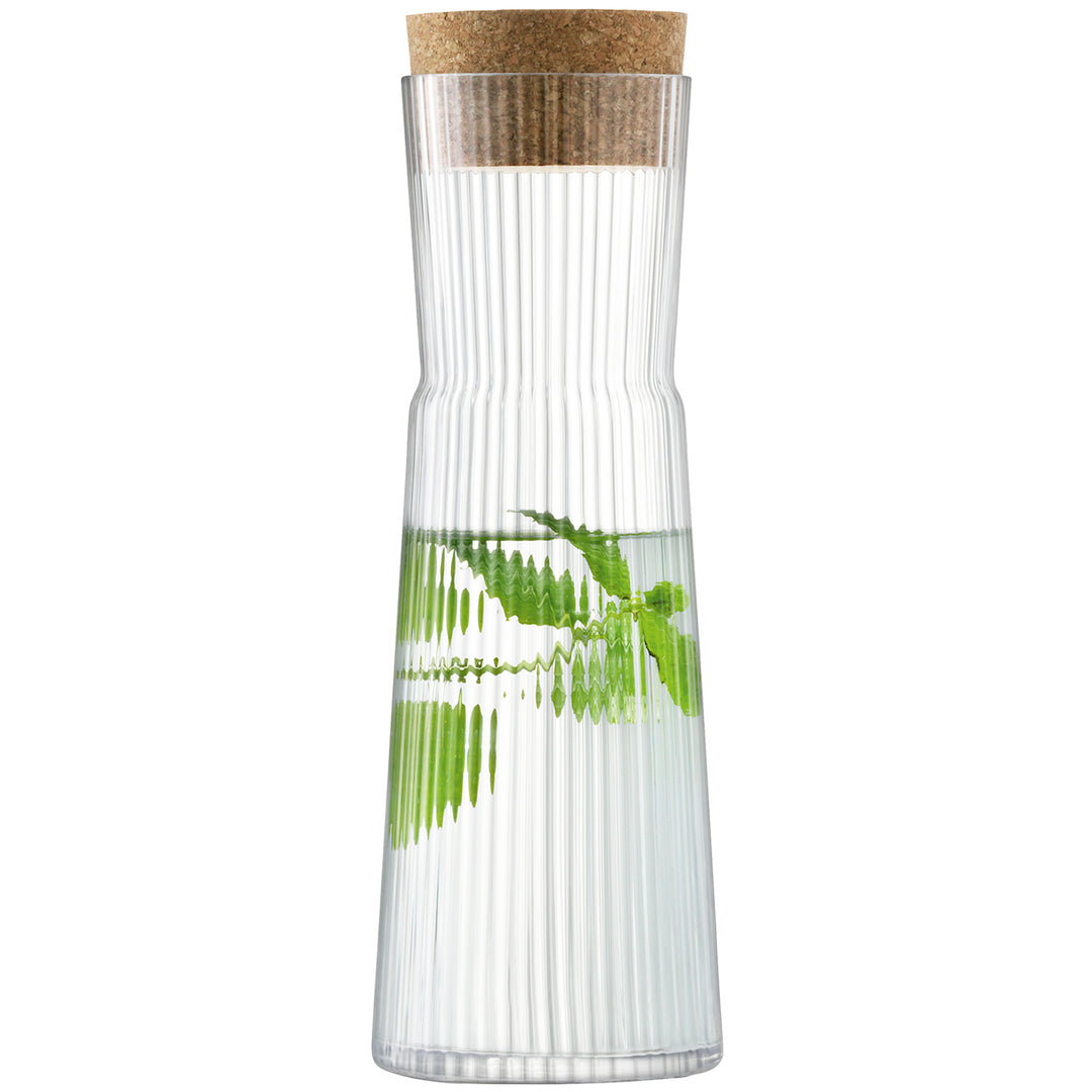 LSA Gio Line Carafe & Cork Stopper 1.35L Clear