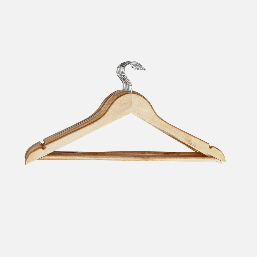 Gailarde Premium Wooden Hangers - Pack of 20 (2 x 10)