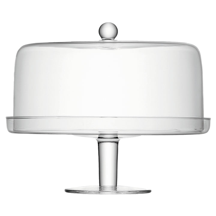 LSA Klara Cake Stand & Cover - 33cm/30cm H30cm Clear