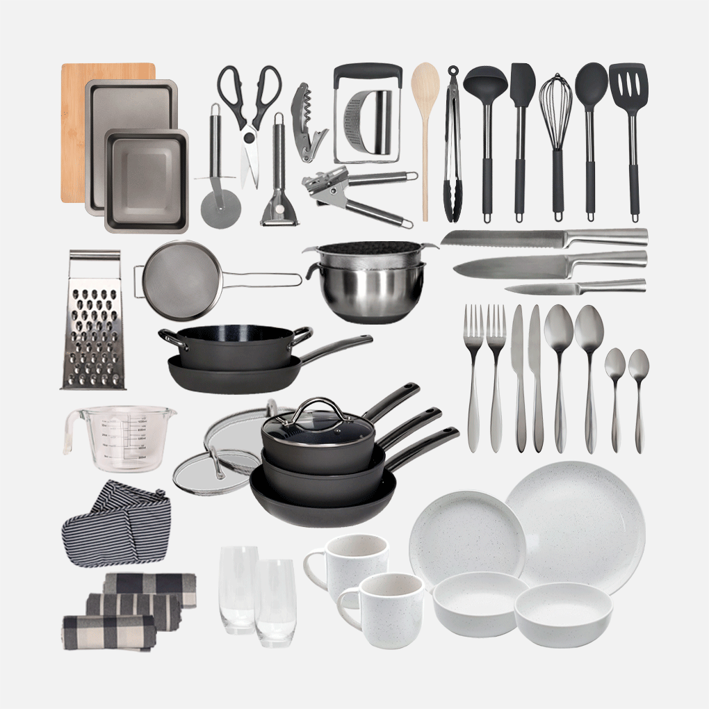 Gailarde Deluxe Kitchen Kit - Forged (Belissa)- 2 Person Dinnerware