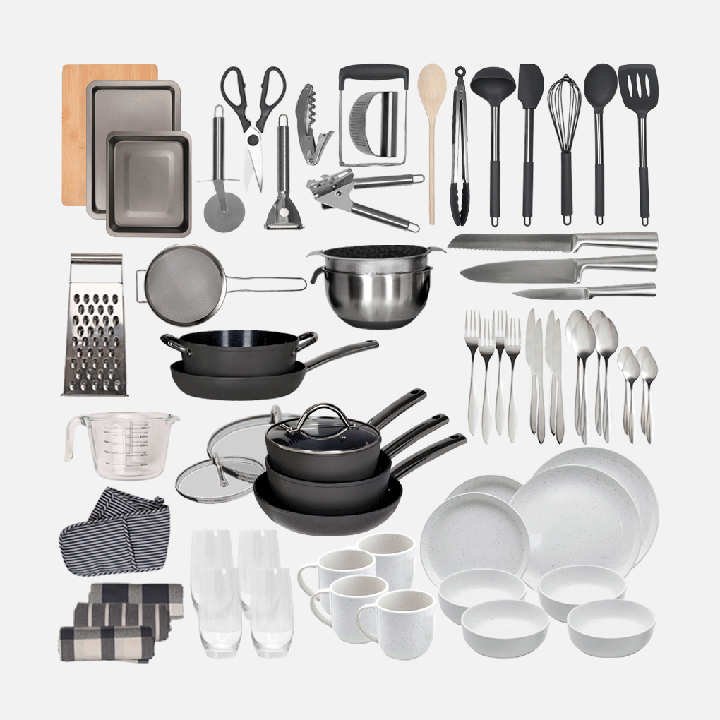 Gailarde Deluxe Kitchen Kit - Forged (Belissa)- 4 Person D.ware
