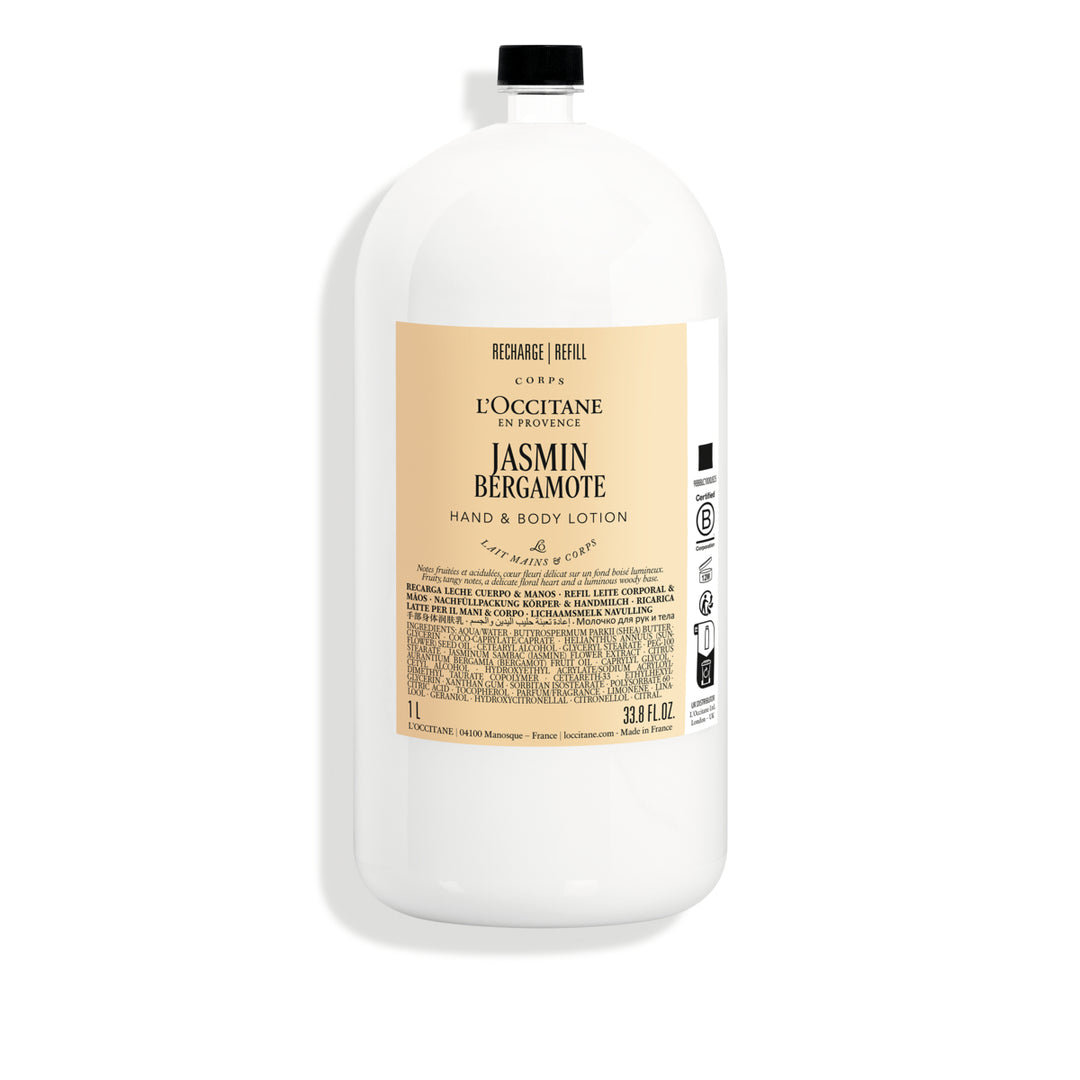 Jasmin Bergamot Hand & Body Lotion 1L