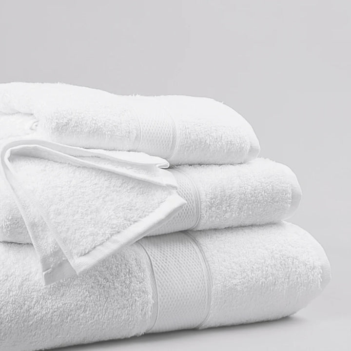 Tielle Luxury Hotel White Towels - 650gsm