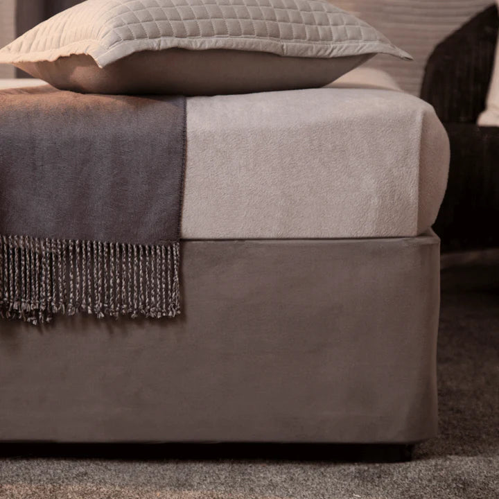 Gailarde Bed Wrap Faux Suede Charcoal