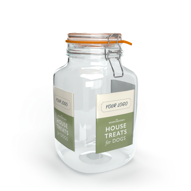 Sir Woofchester's Empty kilner jar with your logo on