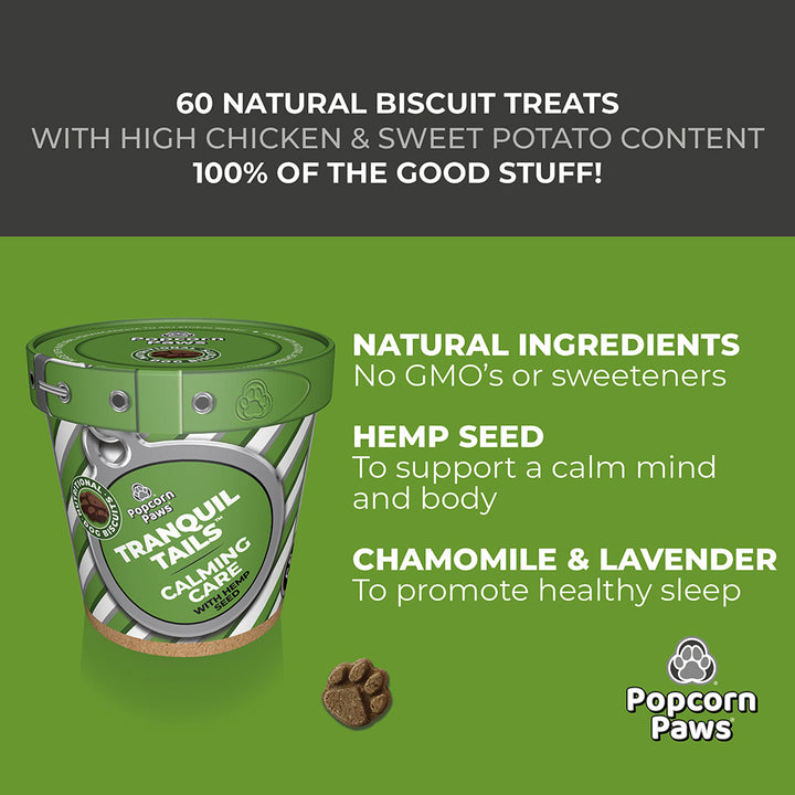 Popcorn Paws Mixed Case – Functional Dog Treats (16 x 120g Tubs)