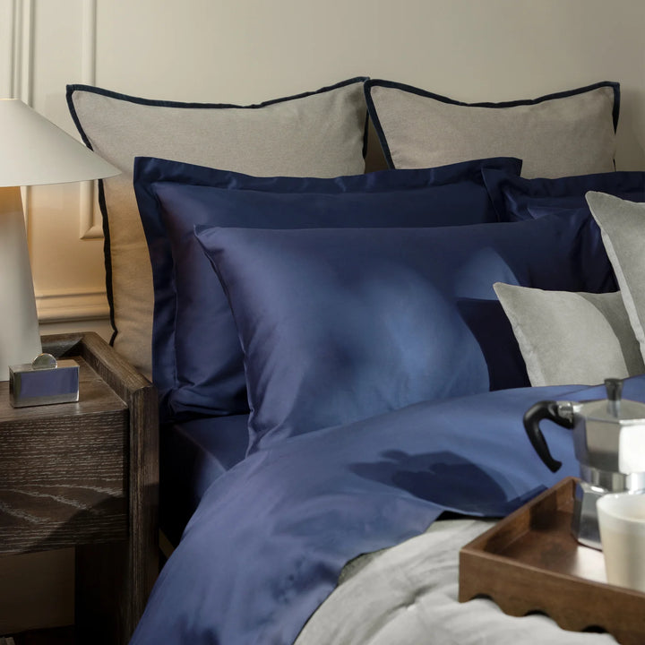 CHRISTY 400 TC Sateen Pillowcase Pair - Navy