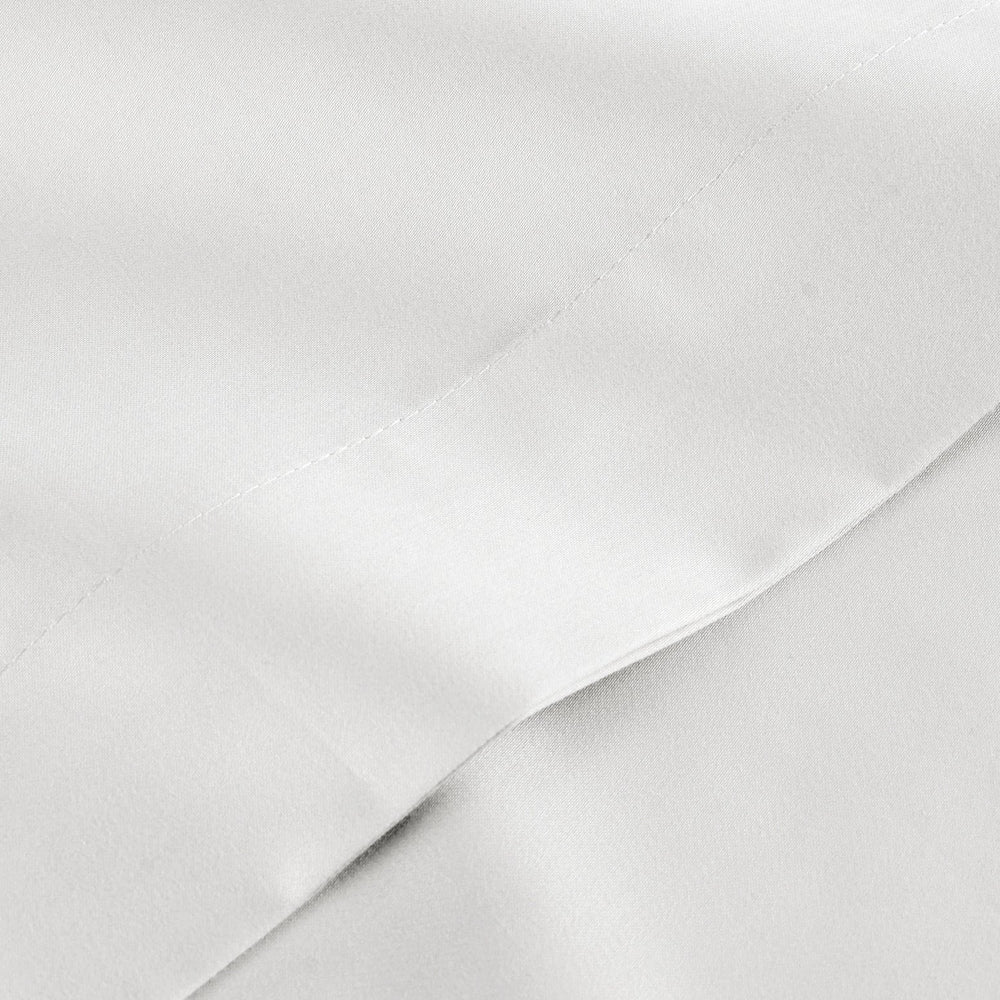 CHRISTY 400 TC Sateen Flat Sheet White - Pack of Two