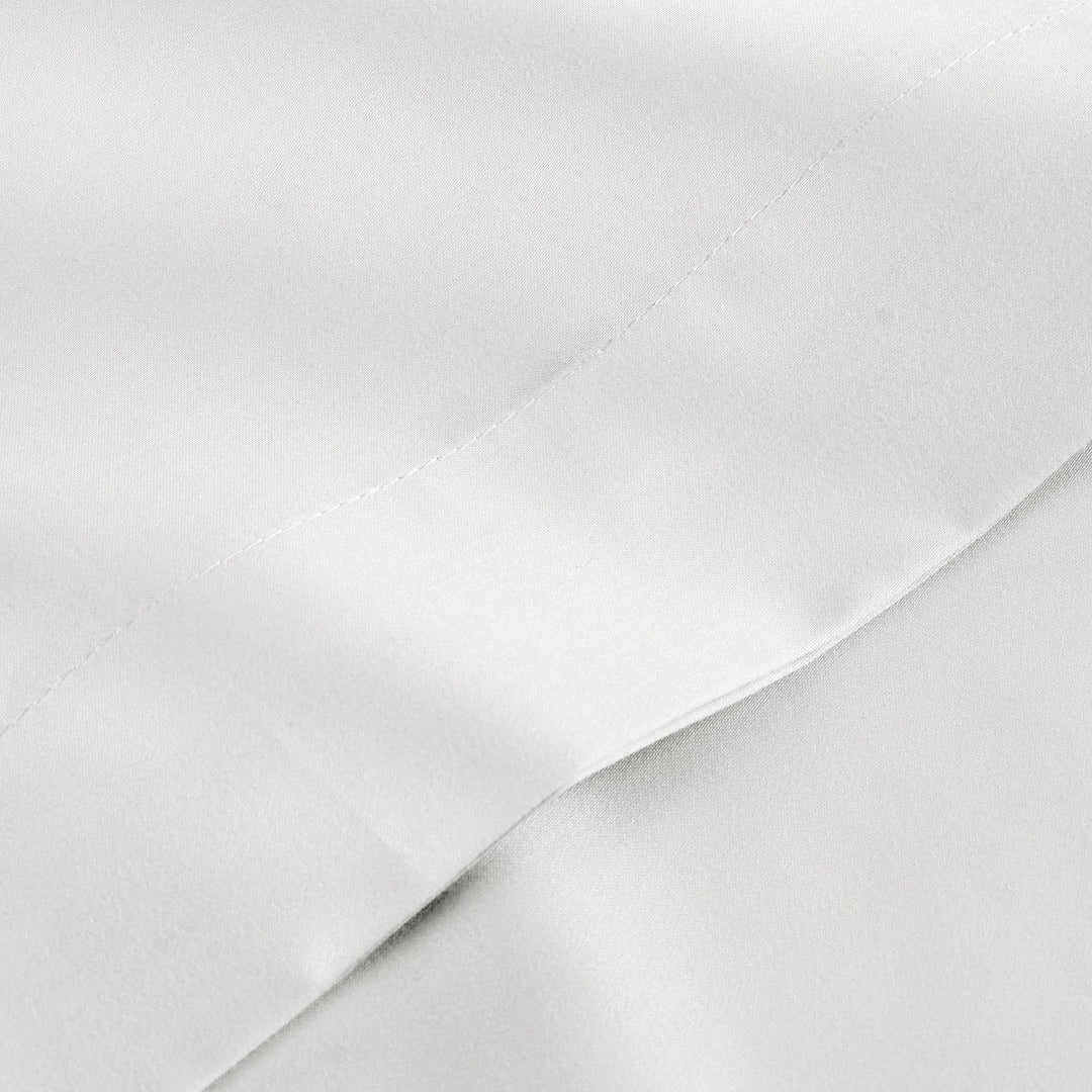 CHRISTY 400 TC Sateen Flat Sheet White - Pack of Two
