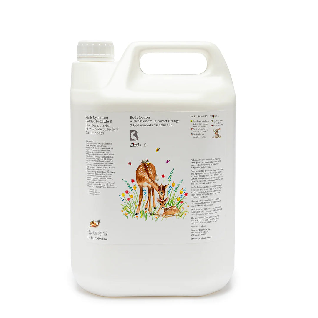 Little B Body Lotion 5 Litre with Cedarwood, Sweet Orange & Chamomile essential oils
