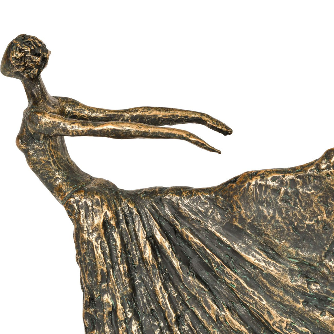 Libra Standing Bronze Resin Lady Dancer
