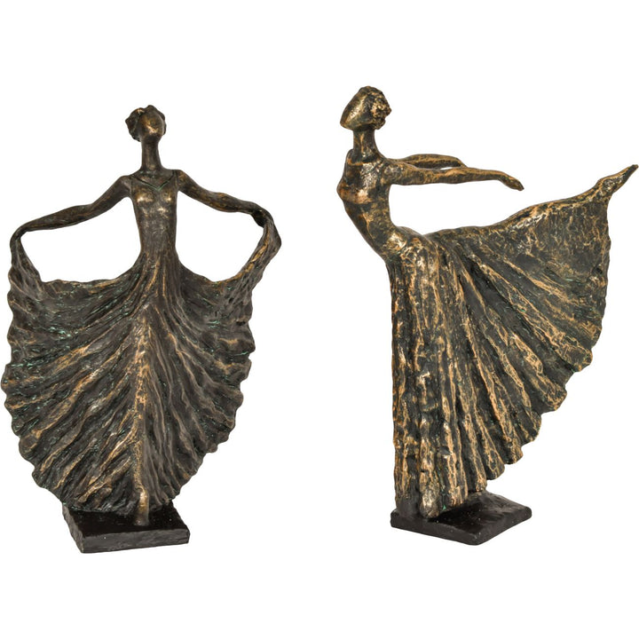 Libra Standing Bronze Resin Lady Dancer