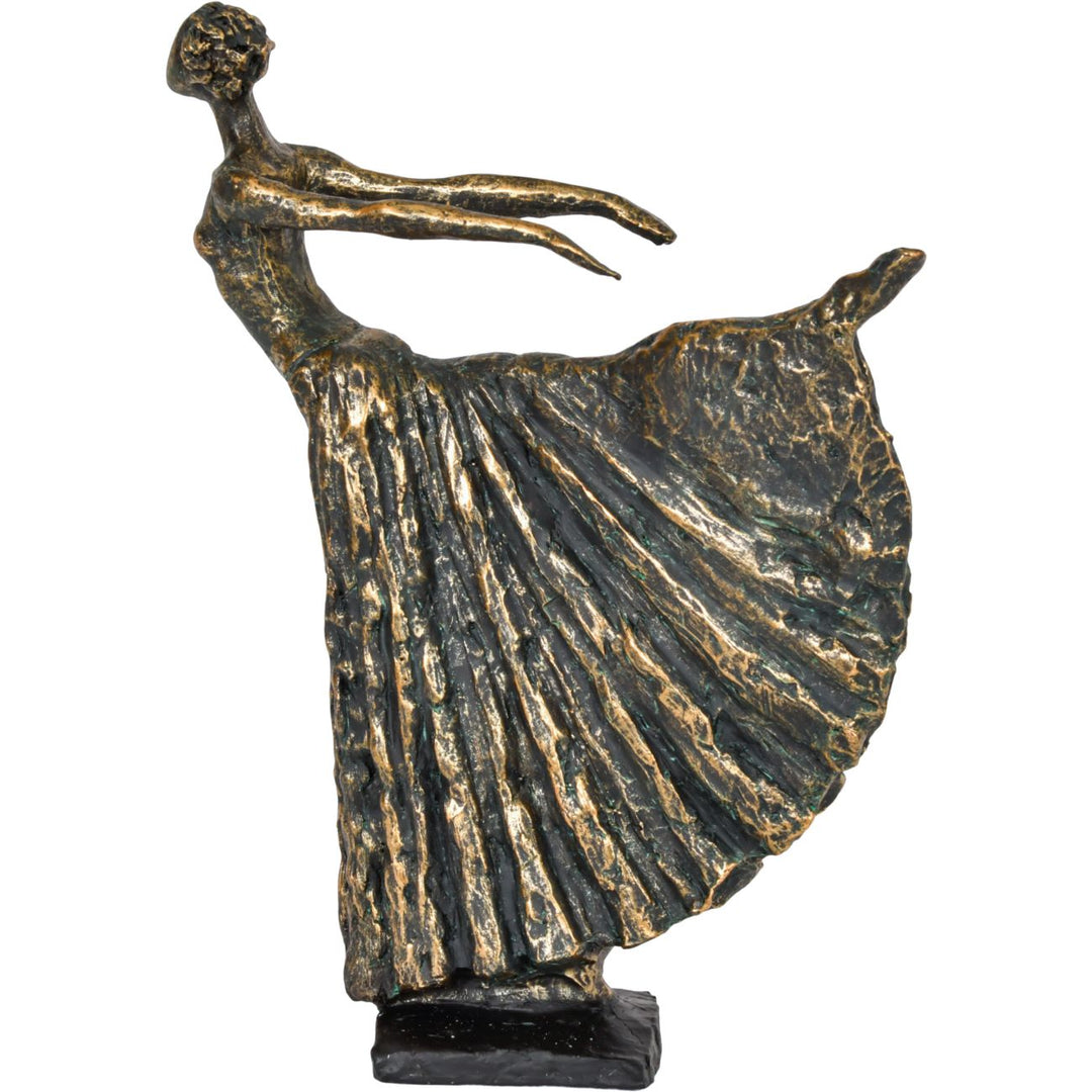 Libra Standing Bronze Resin Lady Dancer