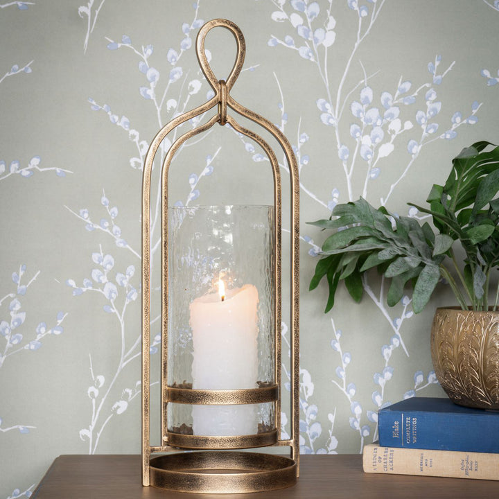 Laura Ashley Large Aged Gold Loop Hurricane