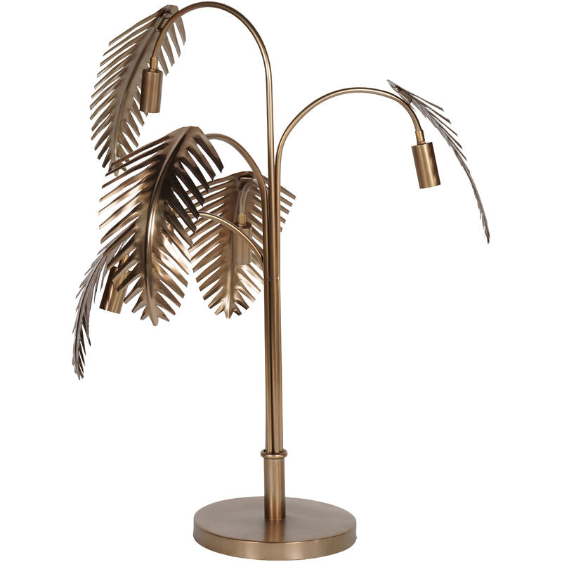 Libra Palm Dusky Gold Table Lamp