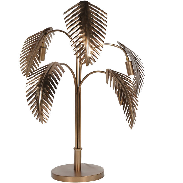 Libra Palm Dusky Gold Table Lamp
