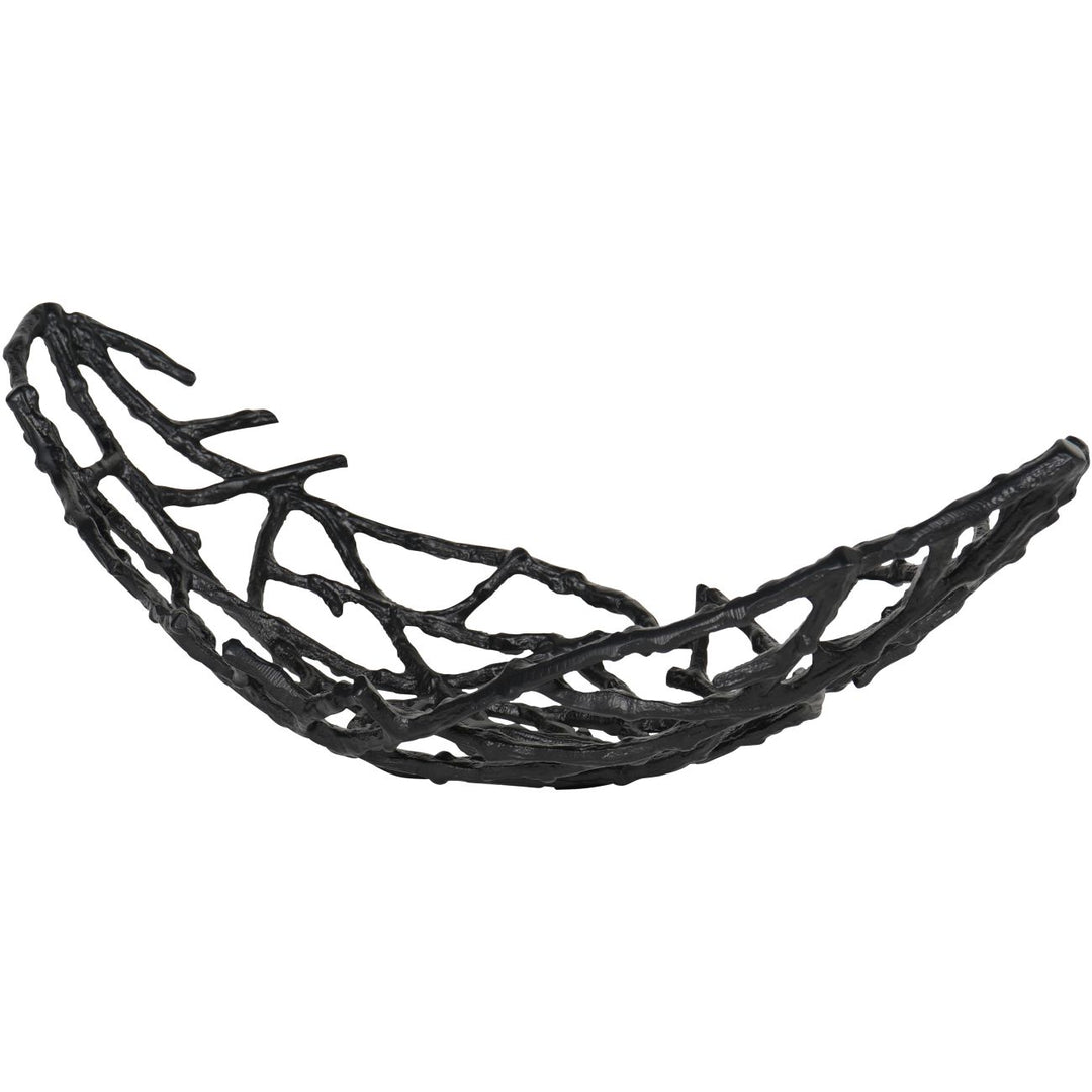 Libra Twig Oval Bowl Black Small