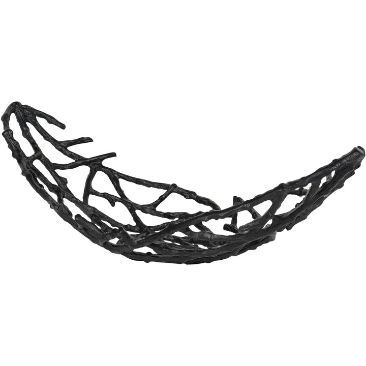 Libra Twig Oval Bowl Black Small