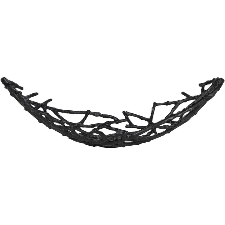 Libra Twig Oval Bowl Black Small