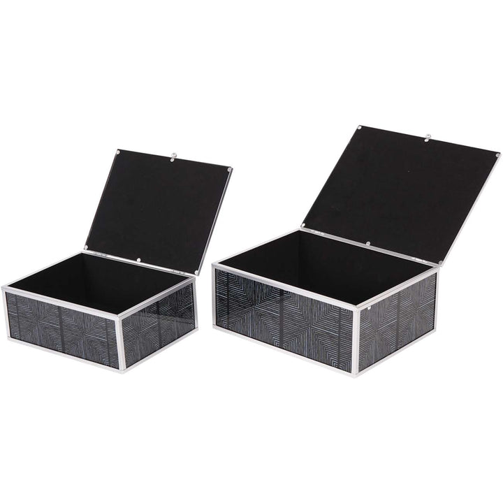 Libra Squares Pattern Set Of 2 Boxes