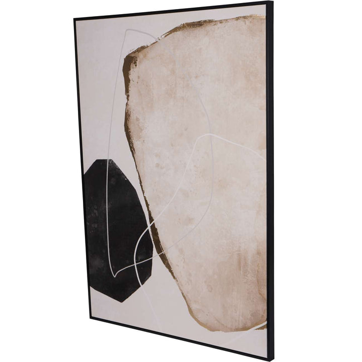 Libra Framed Abstract Canvas Wall Art 80x120cm