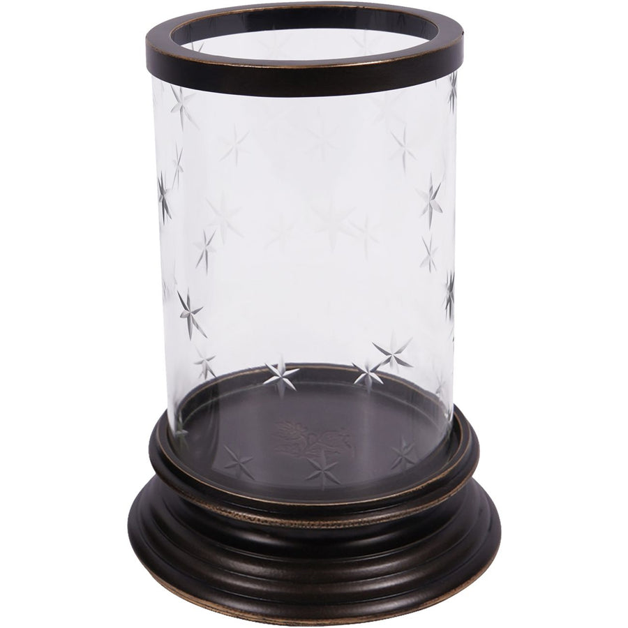 Laura Ashley Dark Bronze Cleverton Hurricane Lamp Medium