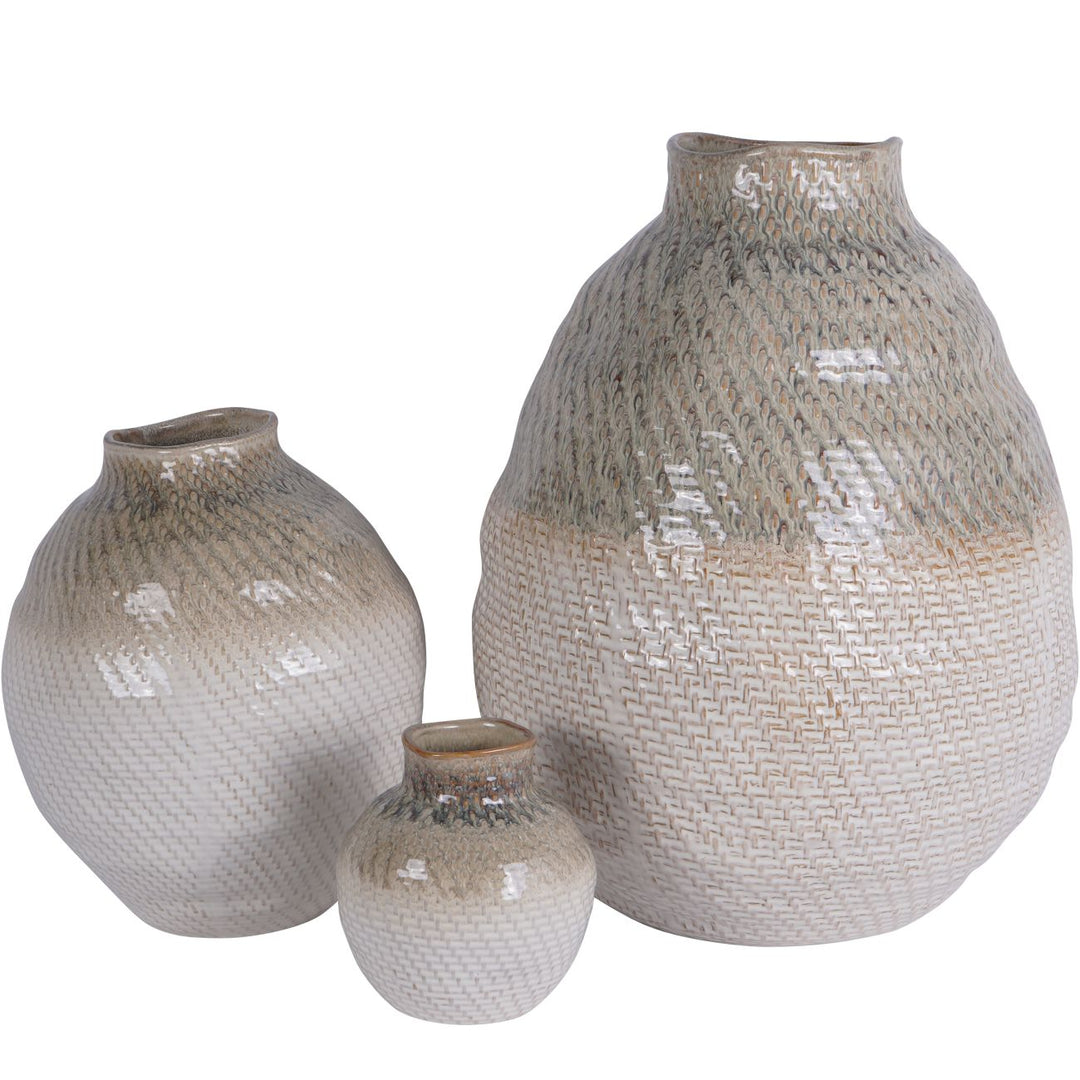 Libra Ceramic Woven Vase Extra Large