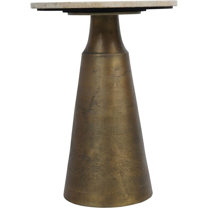 Libra Clifton II Light Travertine Side Table