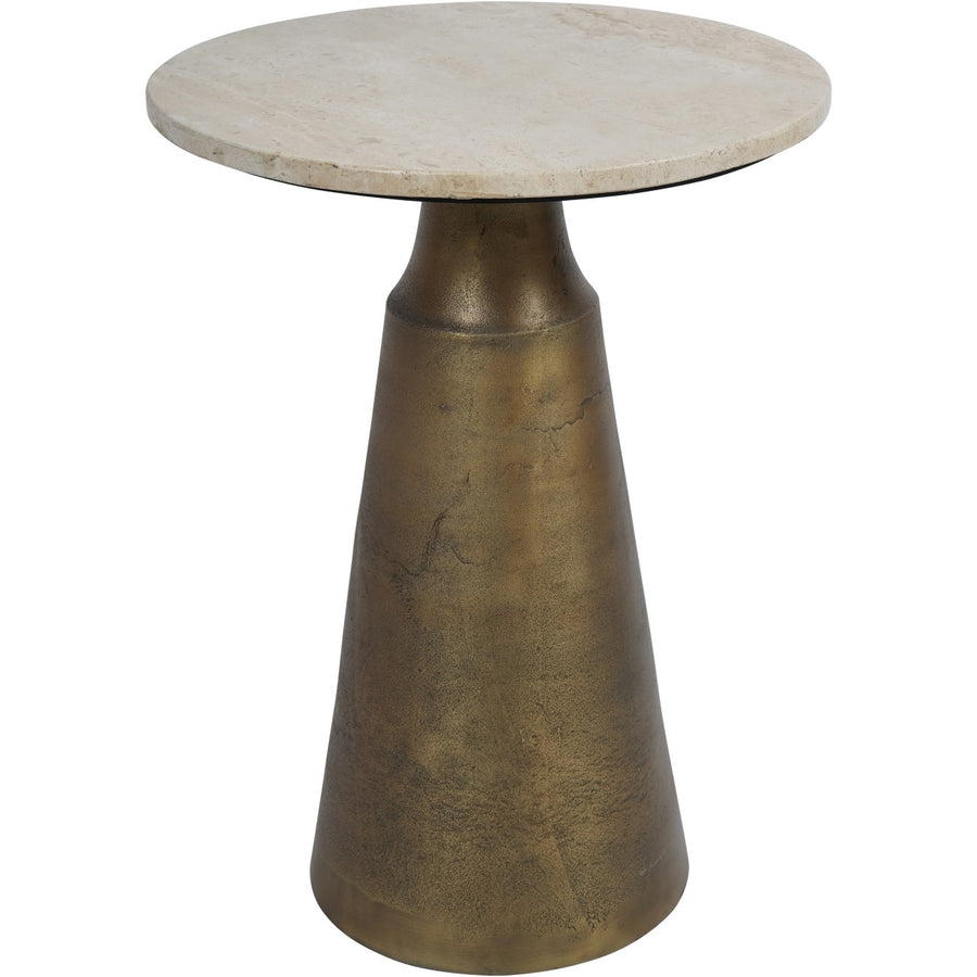 Libra Clifton II Light Travertine Side Table