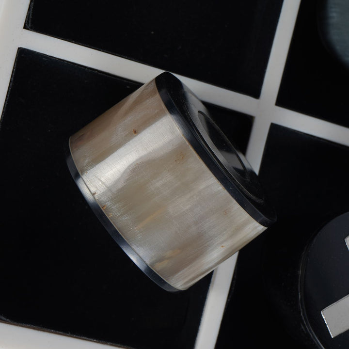Libra Hanson Horn Inlay Noughts and Crosses Set
