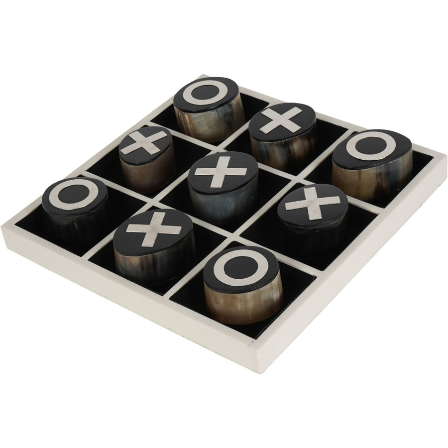 Libra Hanson Horn Inlay Noughts and Crosses Set