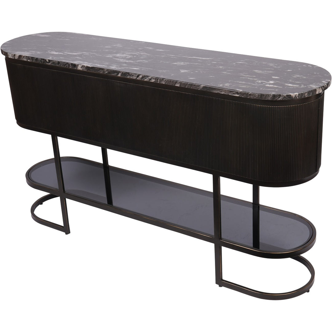 Libra Belvedere Black Console Table