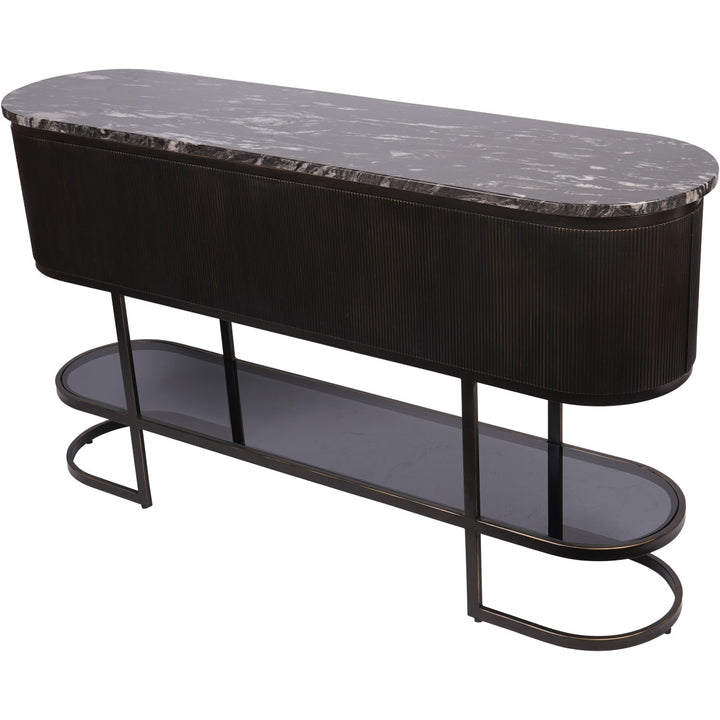 Libra Belvedere Black Console Table