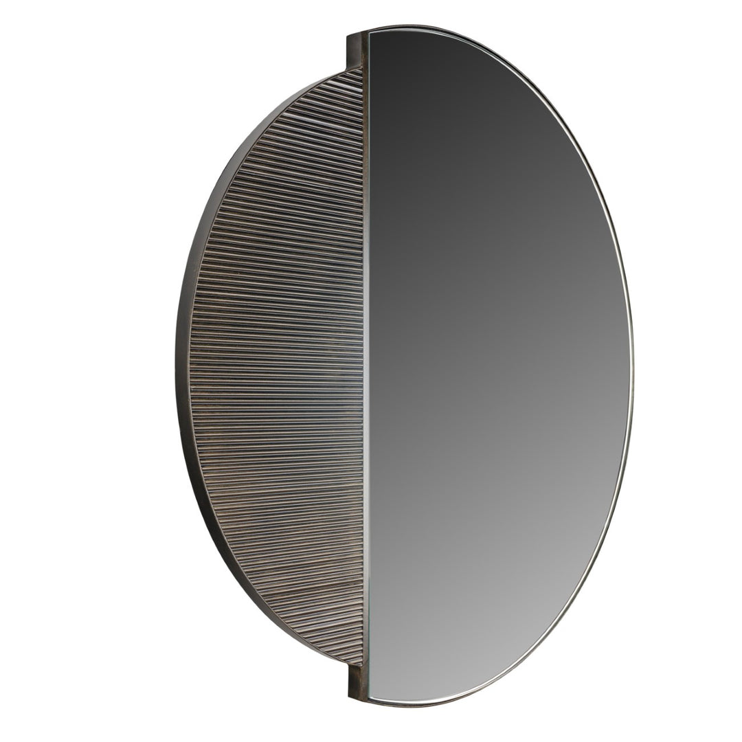 Libra Belvedere Black Wall Mirror 90cm