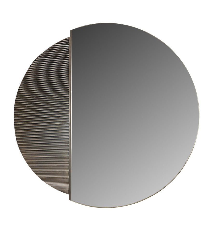 Libra Belvedere Black Wall Mirror 90cm