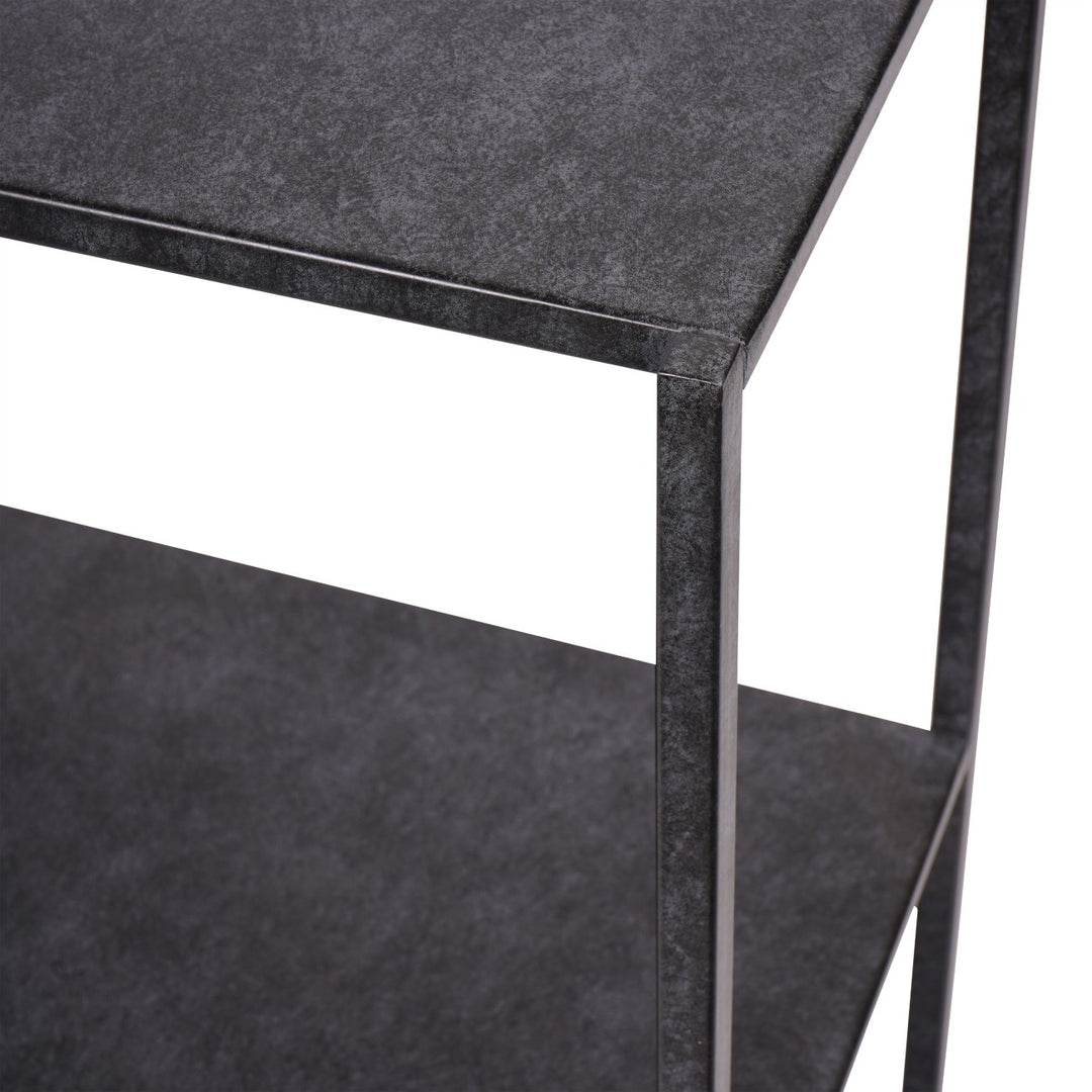 Libra Brooks Console Table Mottled Black