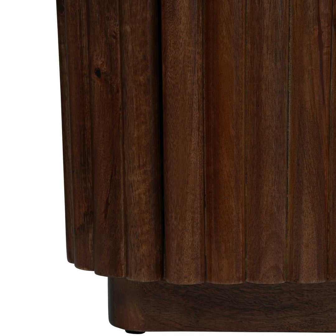 Close-up of a wooden product with a white background