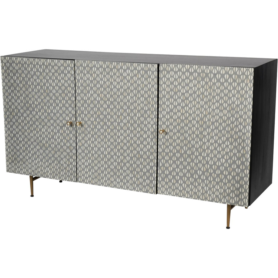 Libra Burgess Bone Inlay 3 Door Buffet Sideboard