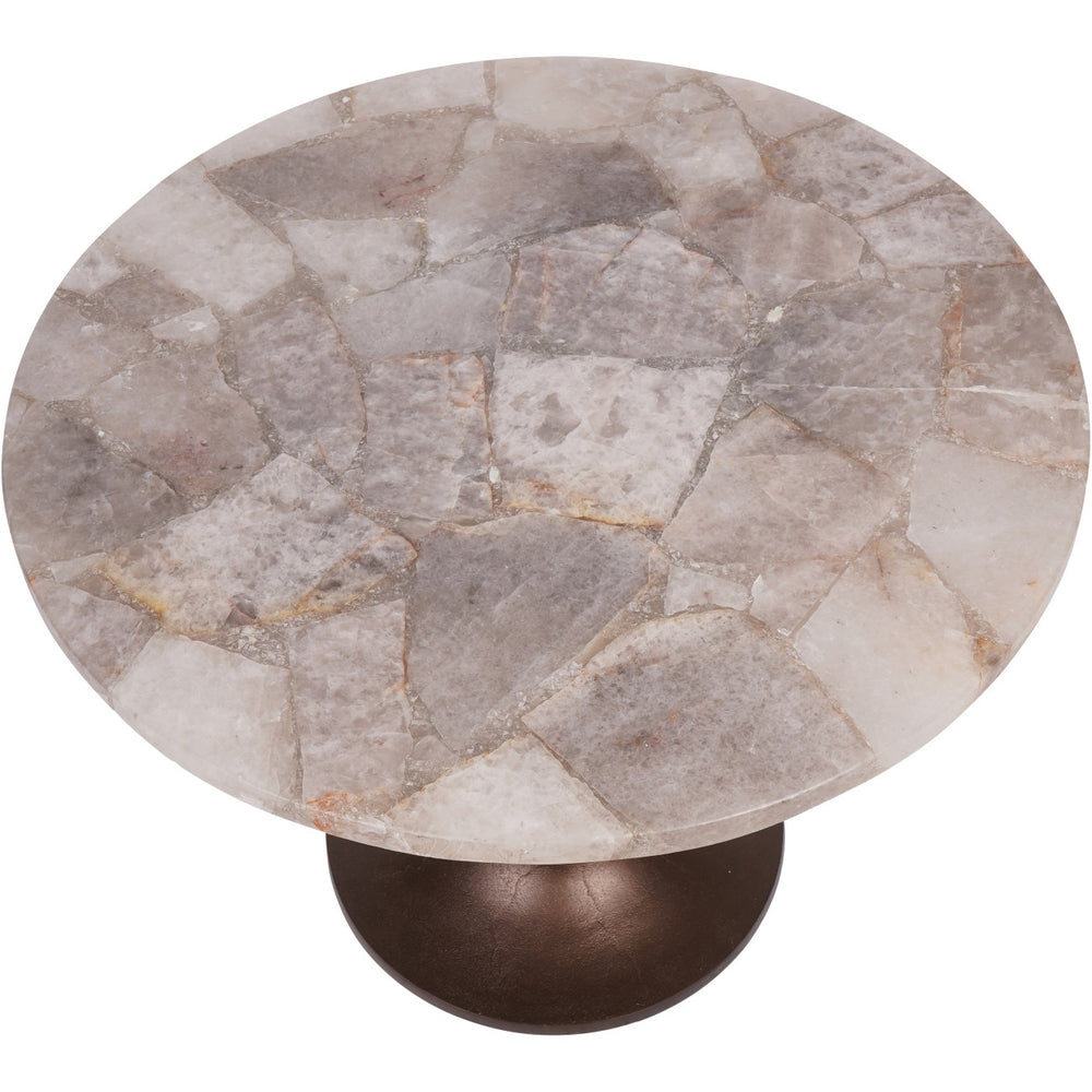 Libra Bosworth Smokey Quartz Side Table 60cm