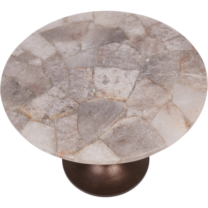 Libra Bosworth Smokey Quartz Side Table 60cm