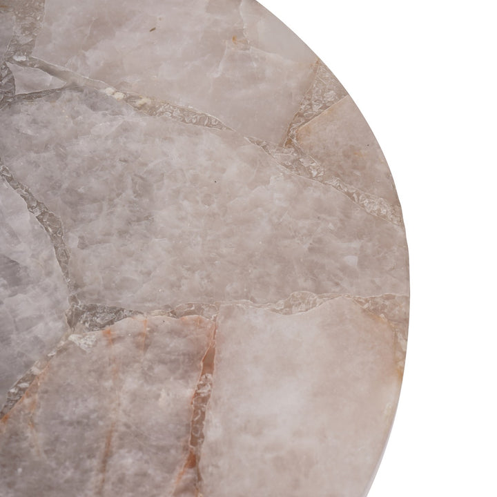 Libra Bosworth Smokey Quartz Side Table 42cm