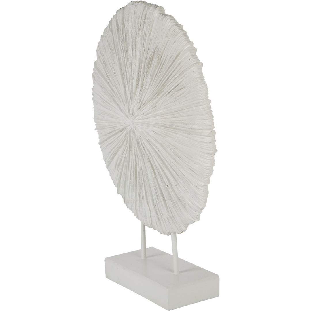 Libra Orbis Textured Sculpture on Stand