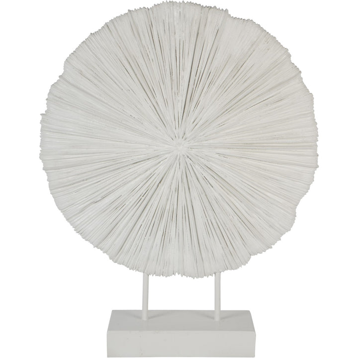 Libra Orbis Textured Sculpture on Stand