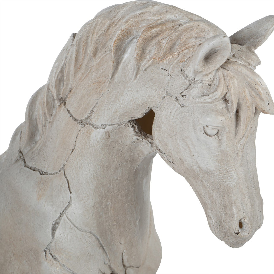 Libra Horse Aged Sculpture